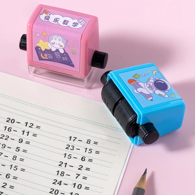 Rolling Math Stamp™ - Risolvi le operazioni matematiche - Timbro matematico